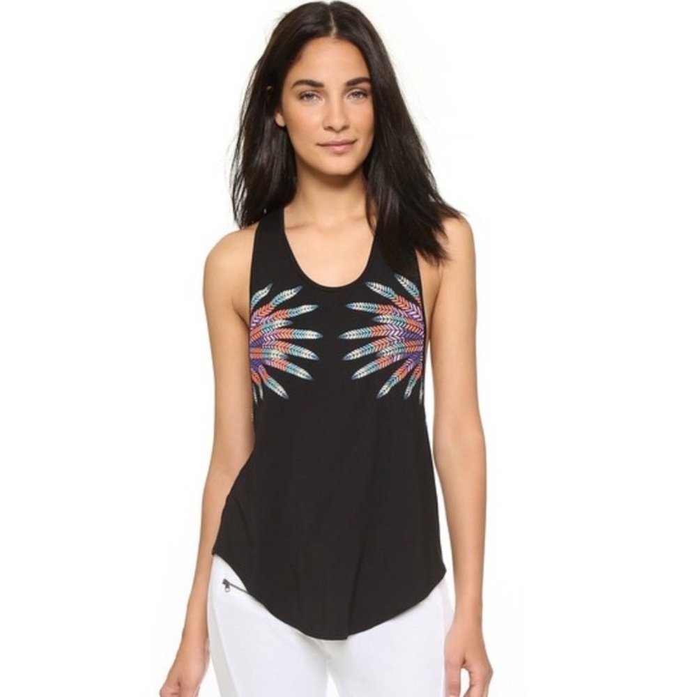 Mara Hoffman Active Feather Racerback Tank